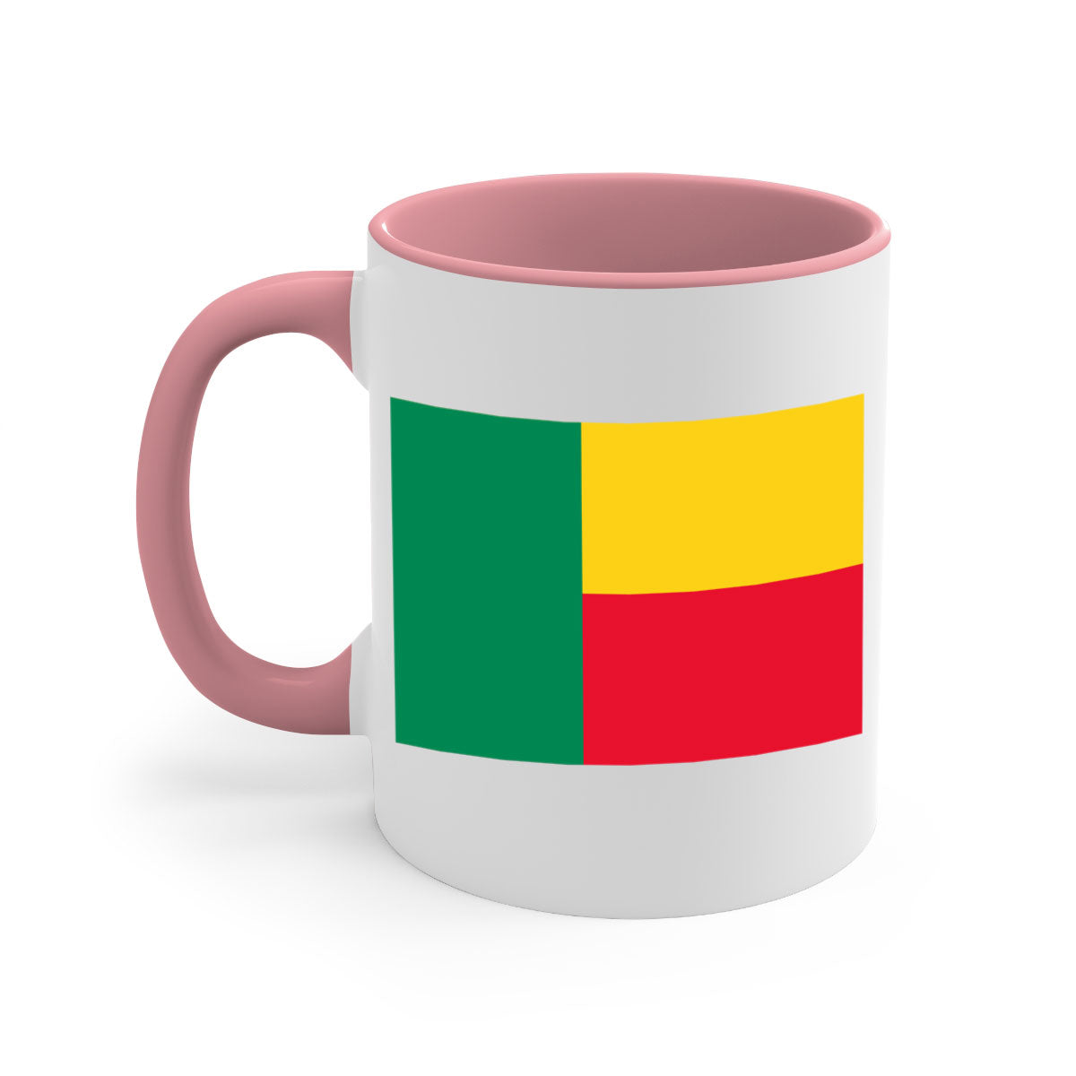 Benin 179# Mug featuring a glossy finish, colored handle, and interior, available in multiple colors and sizes.