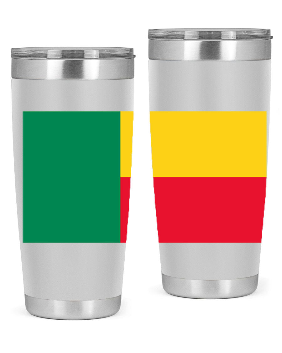 Benin 179# Tumbler in 20oz and 30oz sizes, showcasing double wall vacuum stainless steel design with vibrant printed graphics.