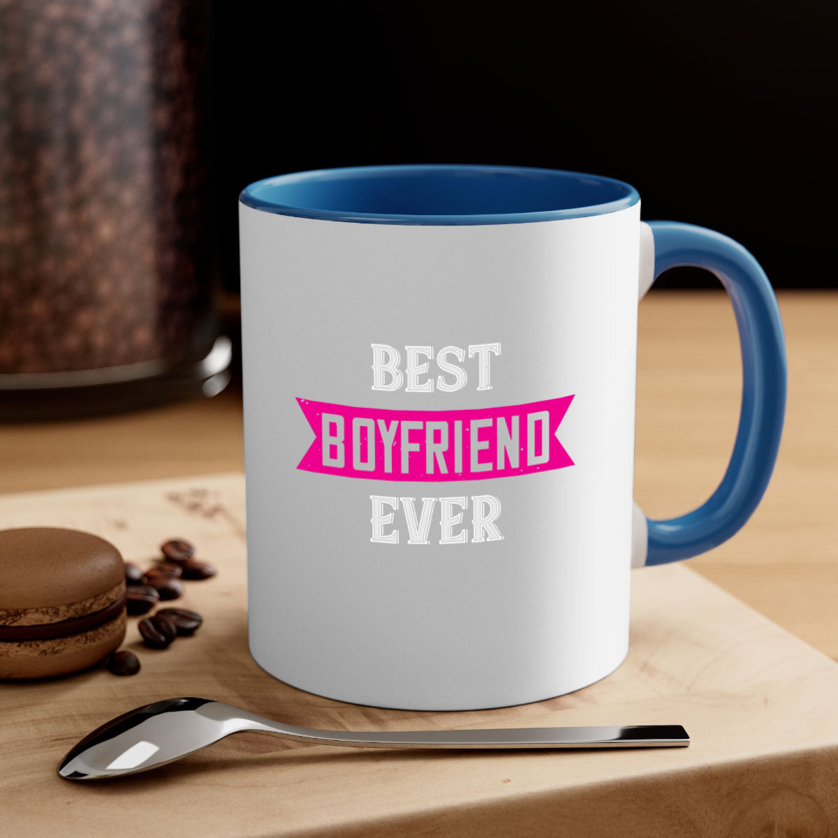 Best Boyfriend Ever 67# Mug with colorful handle and glossy finish, available in multiple colors and sizes.