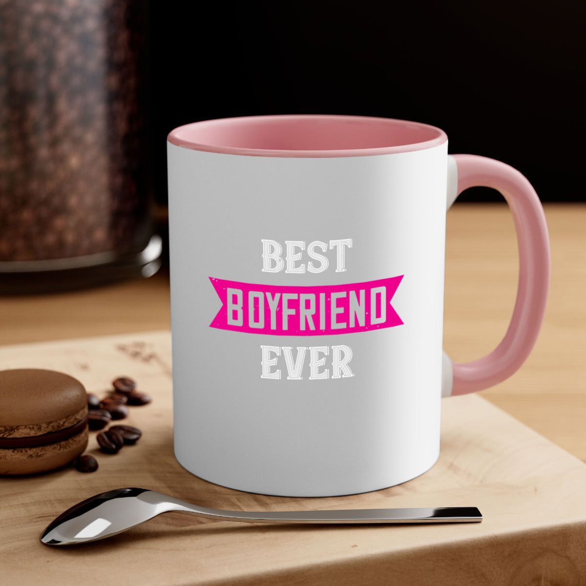 Best Boyfriend Ever 67# Mug with colorful handle and glossy finish, available in multiple colors and sizes.