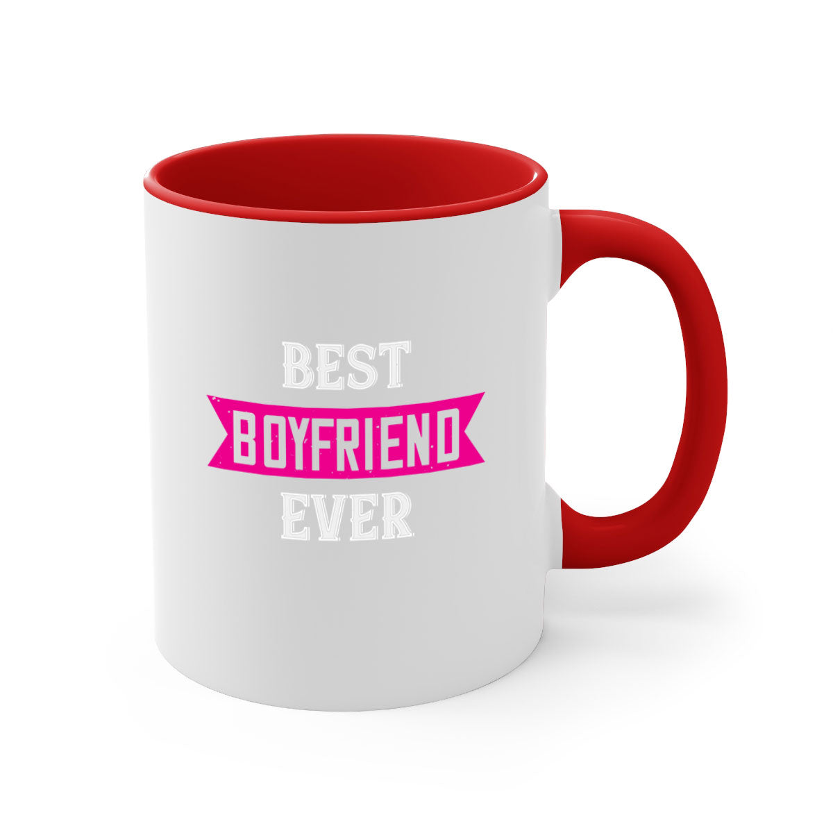 Best Boyfriend Ever 67# Mug with colorful handle and glossy finish, available in multiple colors and sizes.