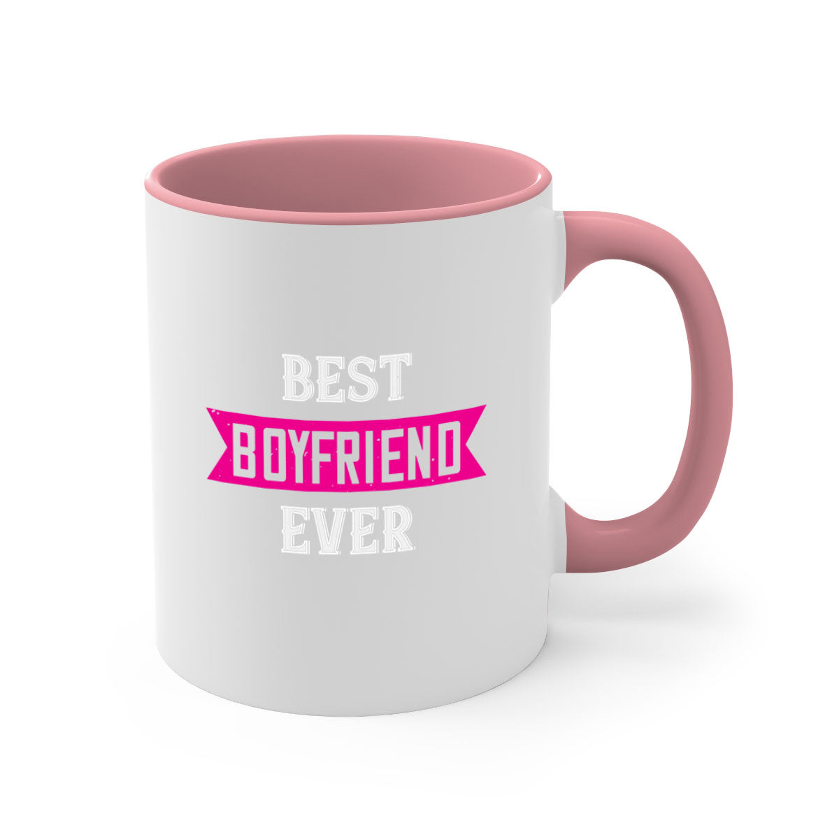 Best Boyfriend Ever 67# Mug with colorful handle and glossy finish, available in multiple colors and sizes.