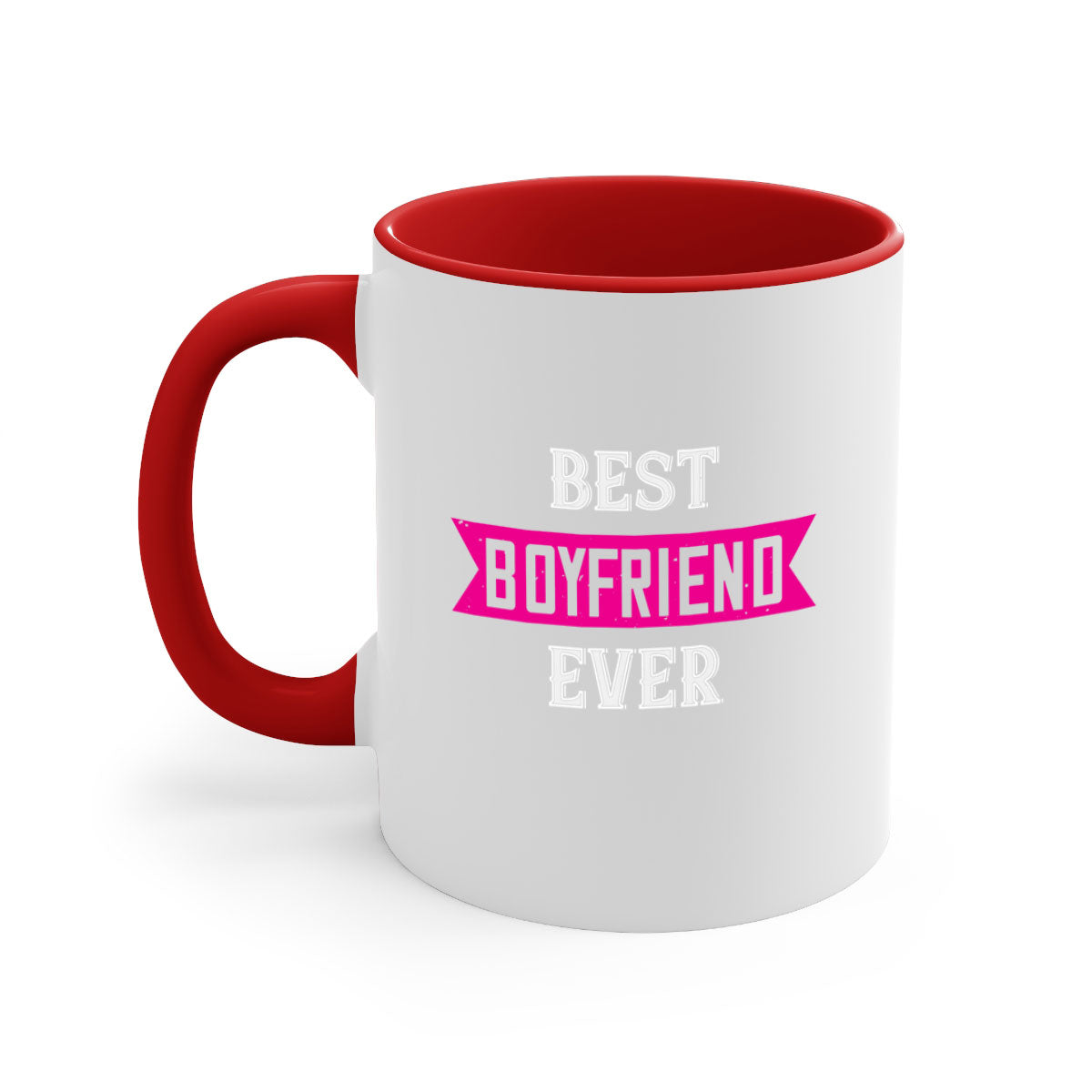 Best Boyfriend Ever 67# Mug with colorful handle and glossy finish, available in multiple colors and sizes.