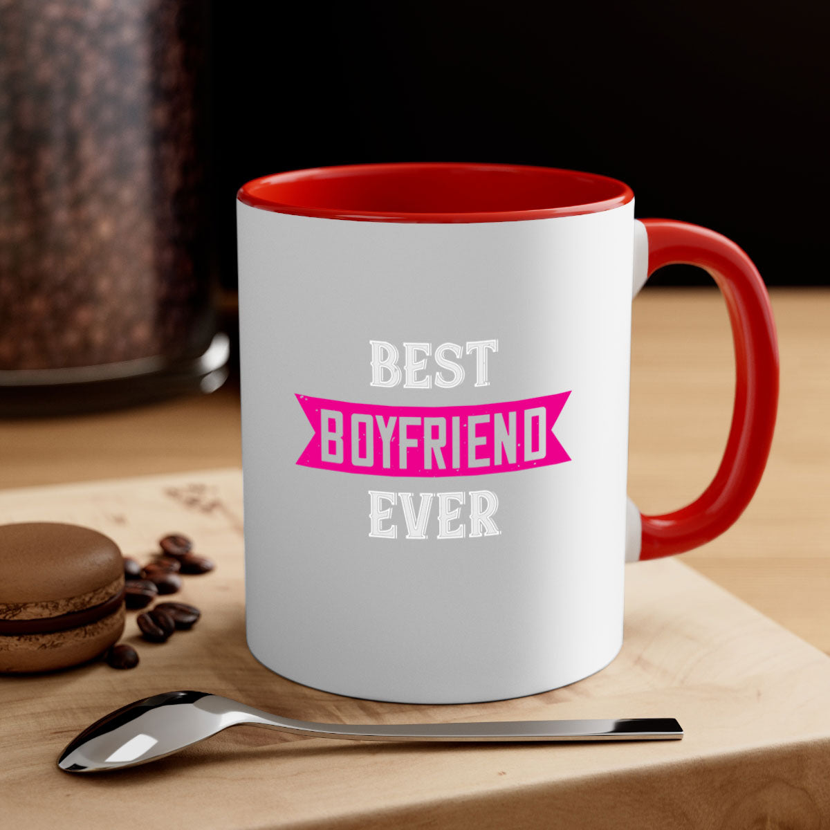 Best Boyfriend Ever 67# Mug with colorful handle and glossy finish, available in multiple colors and sizes.
