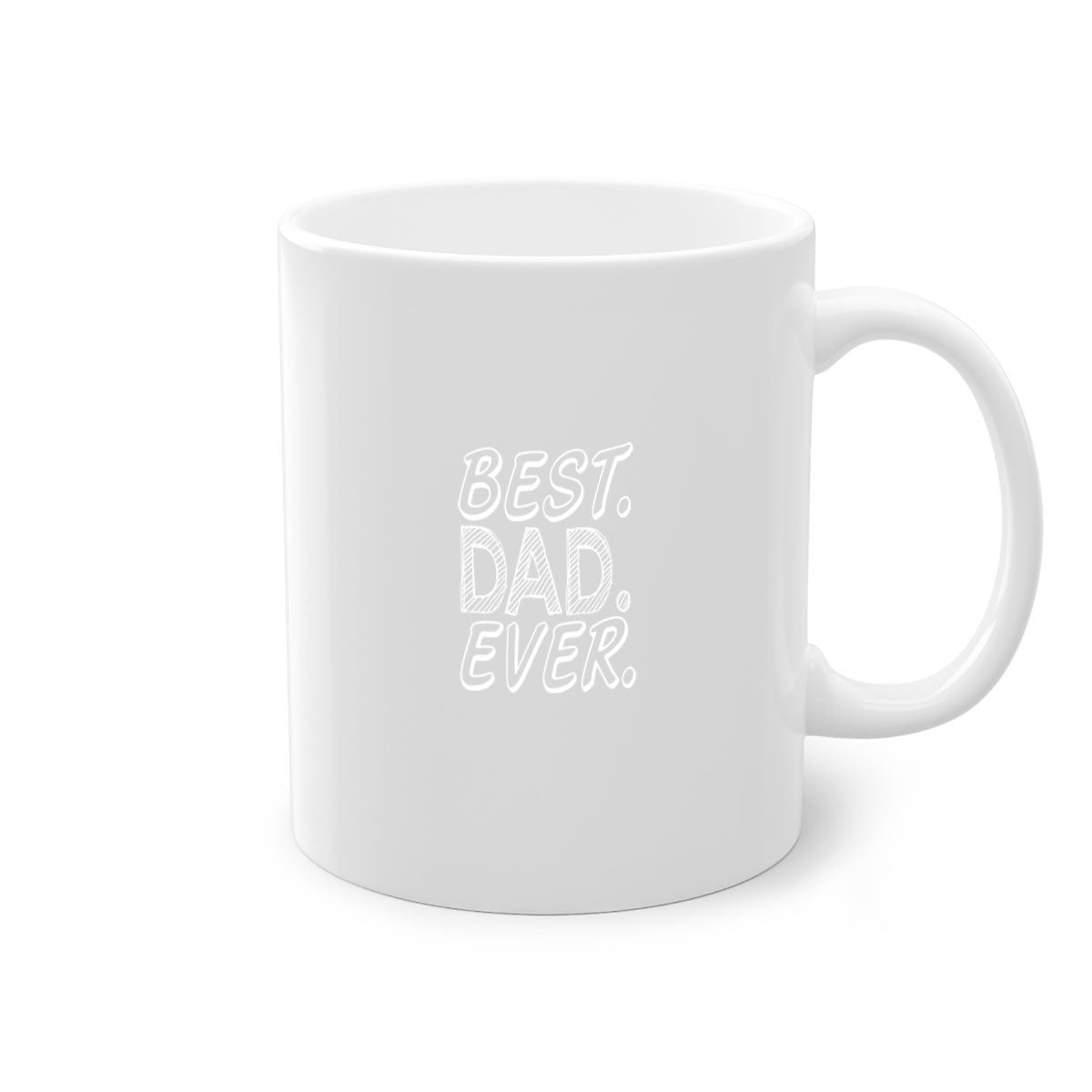 Best Dad Ever 47# Mug with colorful handle and glossy finish, available in multiple colors and sizes.