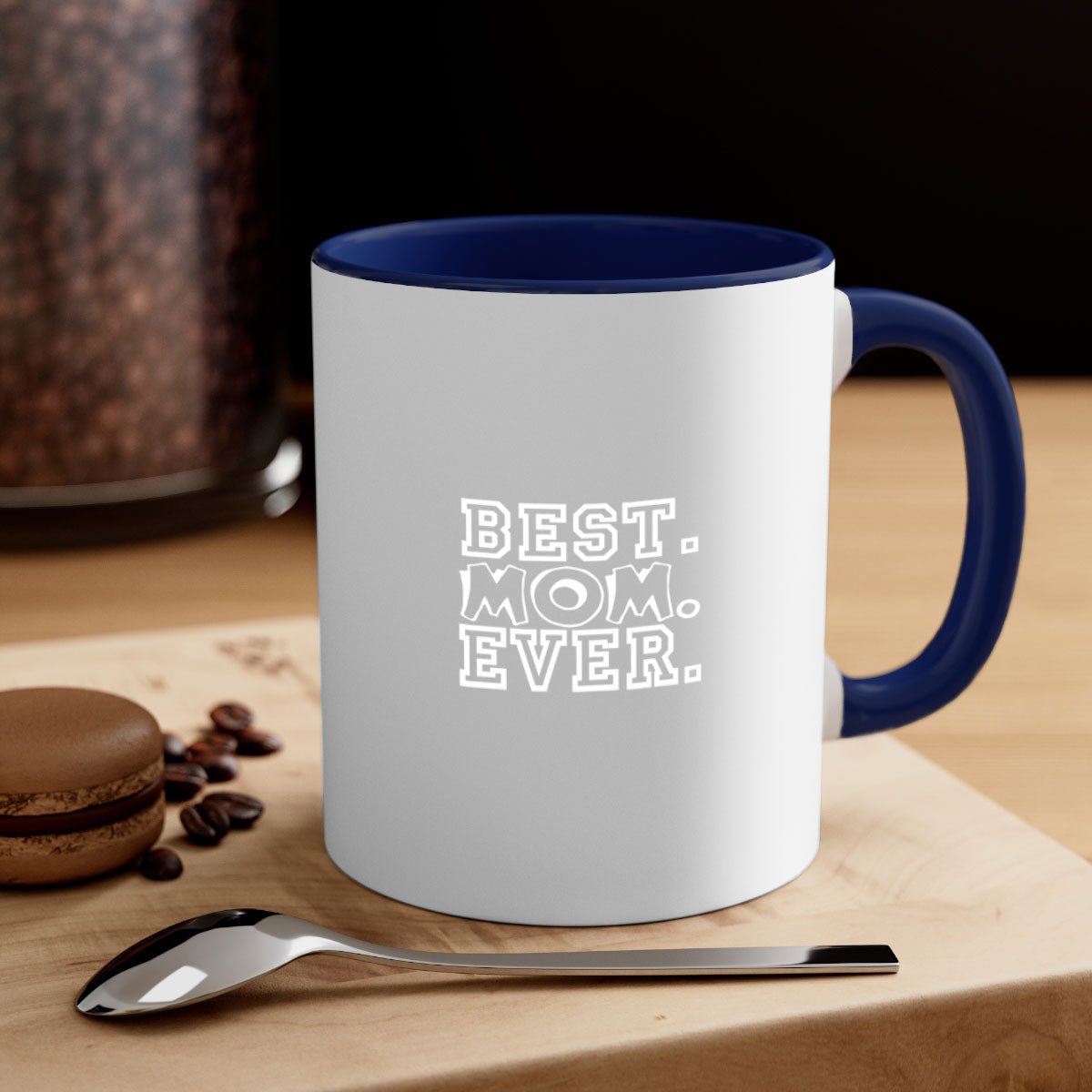 Best mom evera 272# Mug with colorful handle and glossy finish, available in two sizes.