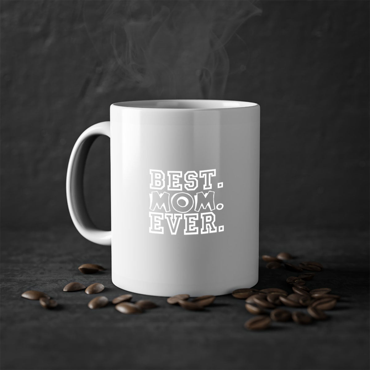 Best mom evera 272# Mug with colorful handle and glossy finish, available in two sizes.