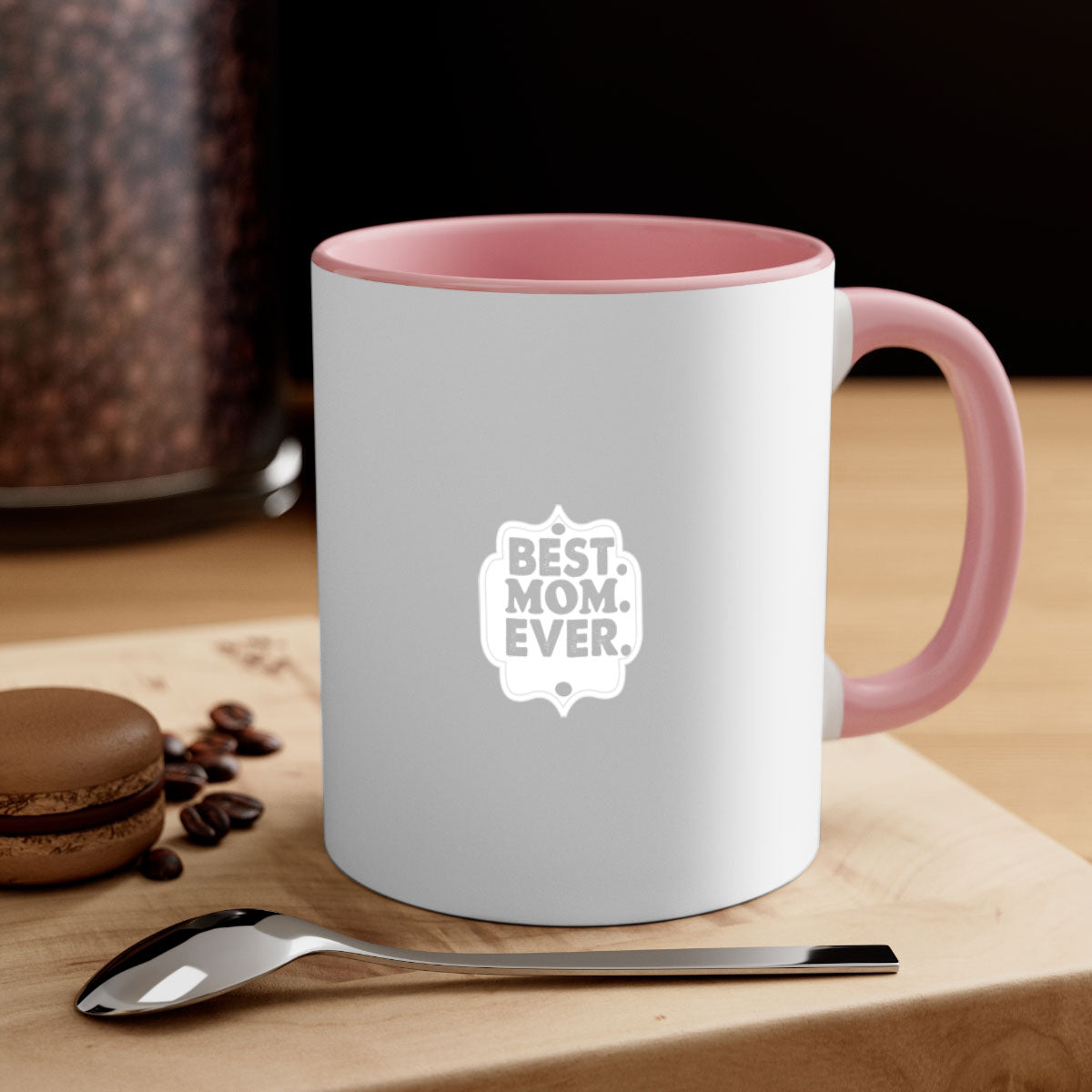 Best mom everi 273# Mug with colorful handle and glossy finish, available in multiple colors and sizes.