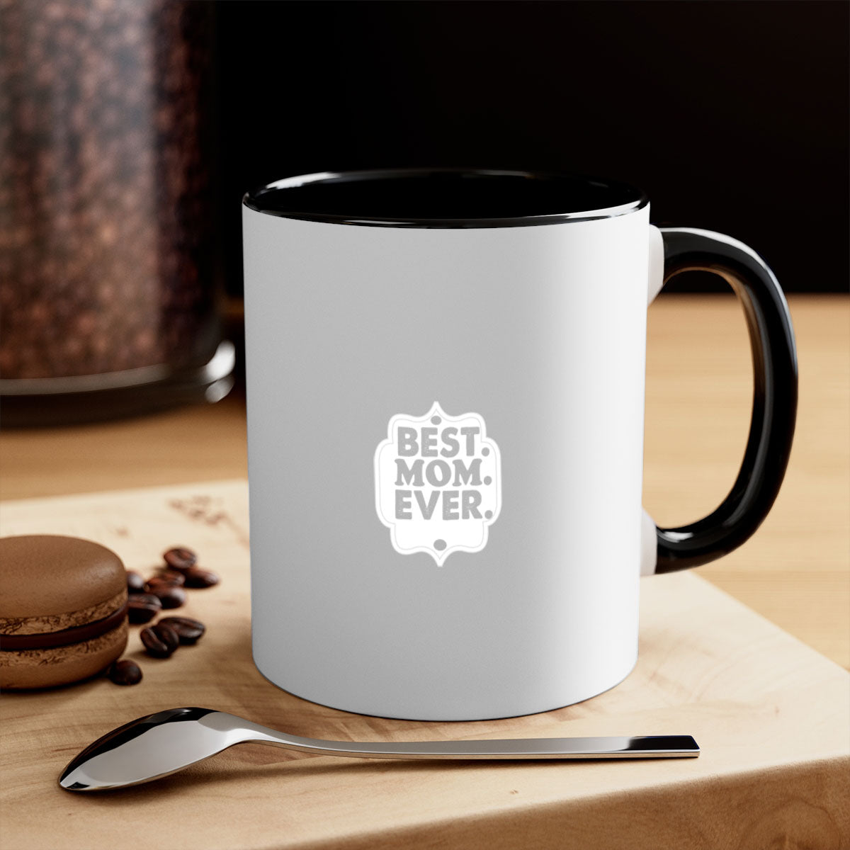 Best mom everi 273# Mug with colorful handle and glossy finish, available in multiple colors and sizes.