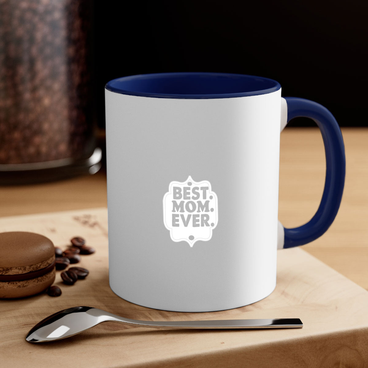 Best mom everi 273# Mug with colorful handle and glossy finish, available in multiple colors and sizes.