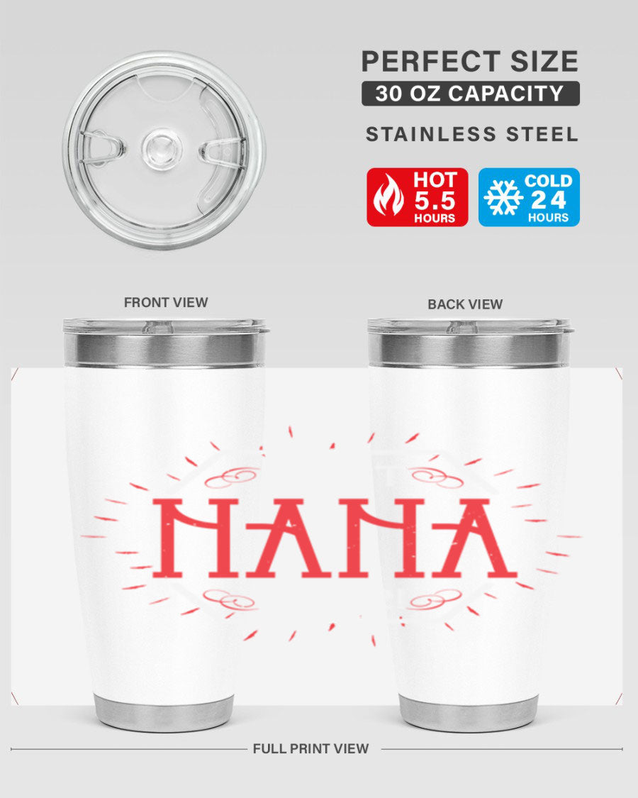 BEST NANA EVER 36# Tumbler featuring double wall vacuum stainless steel design, perfect for hot and cold beverages.