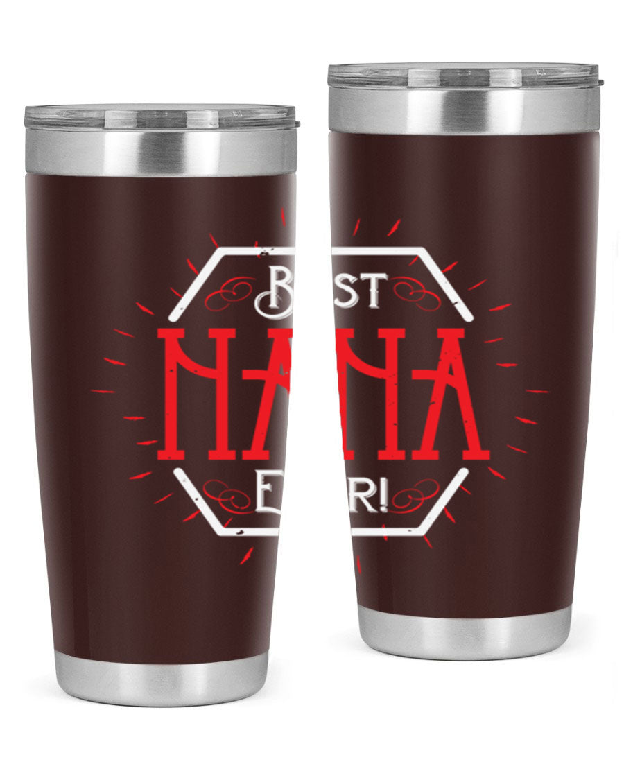 BEST NANA EVER 36# Tumbler featuring double wall vacuum stainless steel design, perfect for hot and cold beverages.