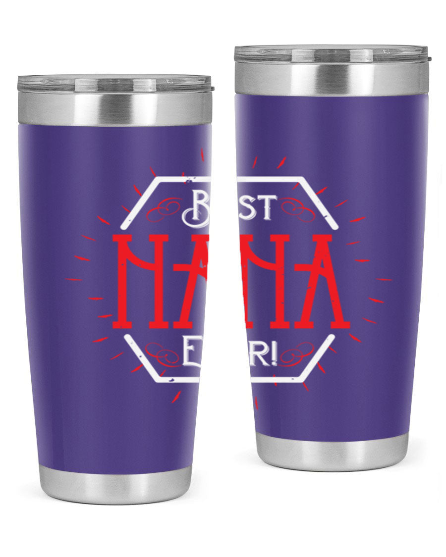 BEST NANA EVER 36# Tumbler featuring double wall vacuum stainless steel design, perfect for hot and cold beverages.
