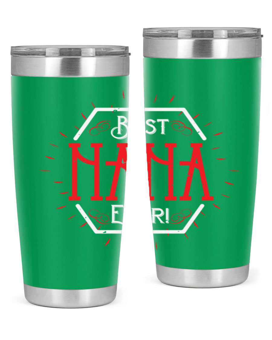 BEST NANA EVER 36# Tumbler featuring double wall vacuum stainless steel design, perfect for hot and cold beverages.