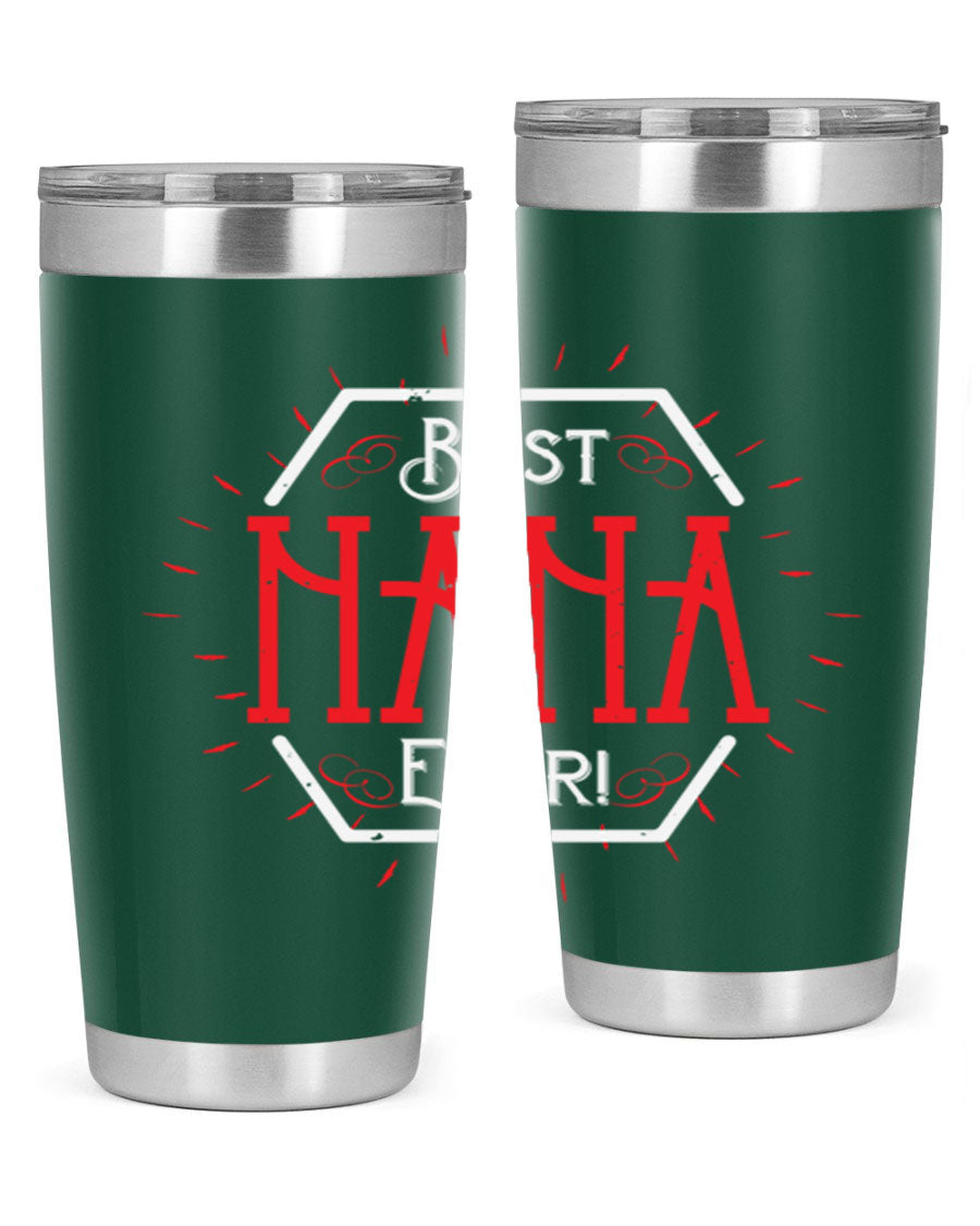 BEST NANA EVER 36# Tumbler featuring double wall vacuum stainless steel design, perfect for hot and cold beverages.