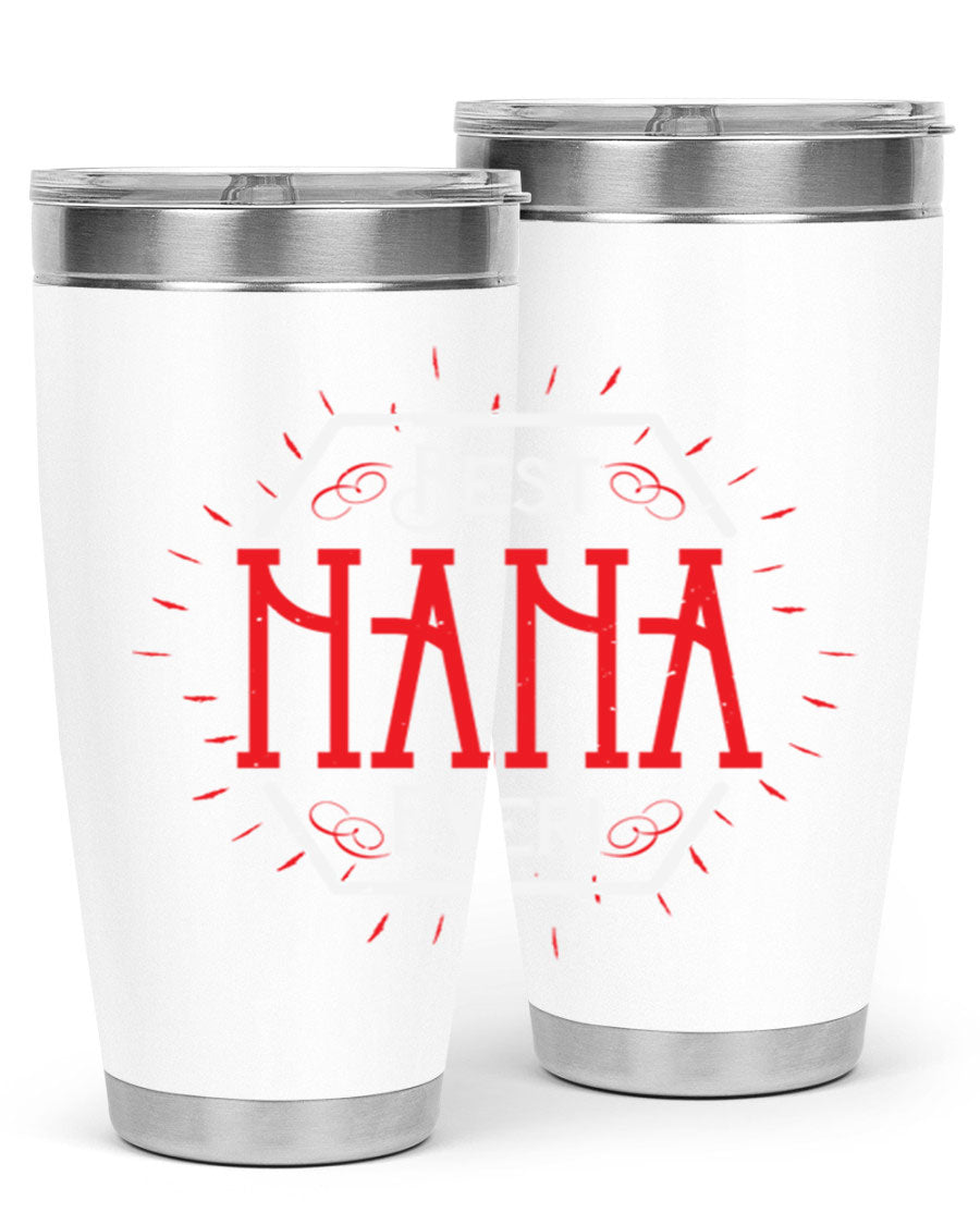 BEST NANA EVER 36# Tumbler featuring double wall vacuum stainless steel design, perfect for hot and cold beverages.