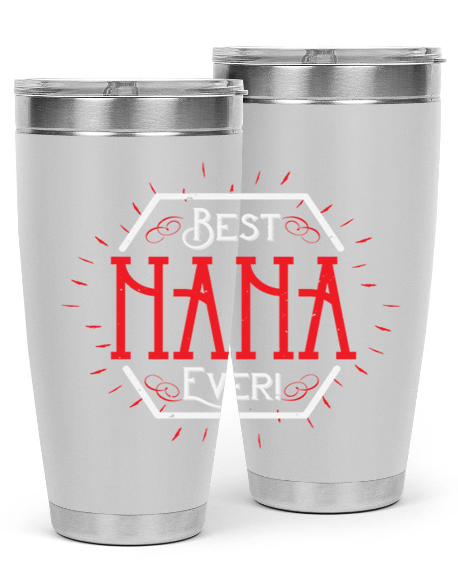 BEST NANA EVER 36# Tumbler featuring double wall vacuum stainless steel design, perfect for hot and cold beverages.