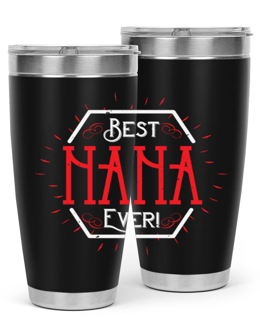 BEST NANA EVER 36# Tumbler featuring double wall vacuum stainless steel design, perfect for hot and cold beverages.