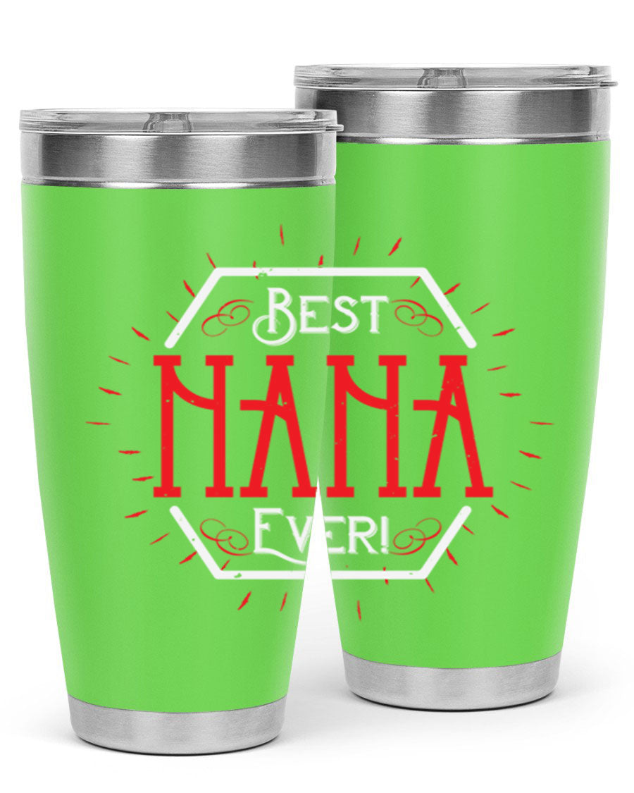 BEST NANA EVER 36# Tumbler featuring double wall vacuum stainless steel design, perfect for hot and cold beverages.