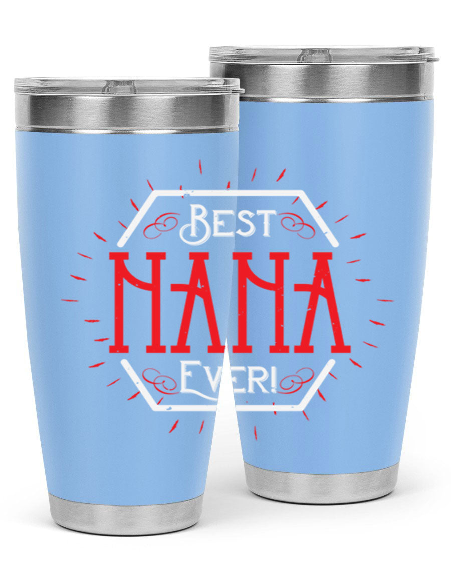 BEST NANA EVER 36# Tumbler featuring double wall vacuum stainless steel design, perfect for hot and cold beverages.