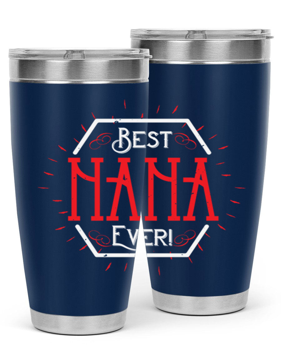 BEST NANA EVER 36# Tumbler featuring double wall vacuum stainless steel design, perfect for hot and cold beverages.