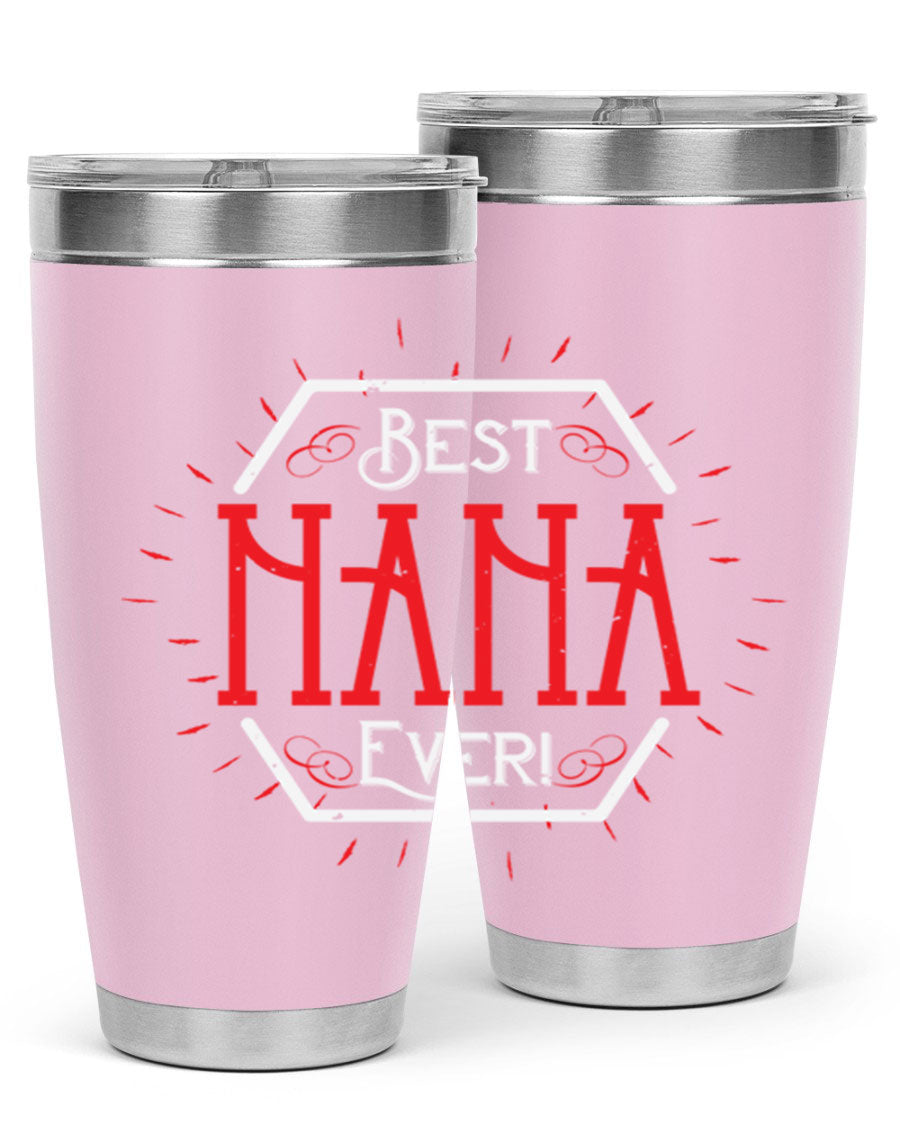 BEST NANA EVER 36# Tumbler featuring double wall vacuum stainless steel design, perfect for hot and cold beverages.