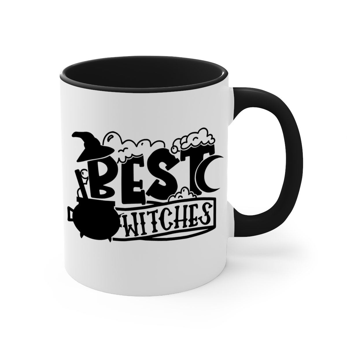 Best witches 90# Halloween Mug with colorful handle and glossy finish, perfect for coffee and tea.