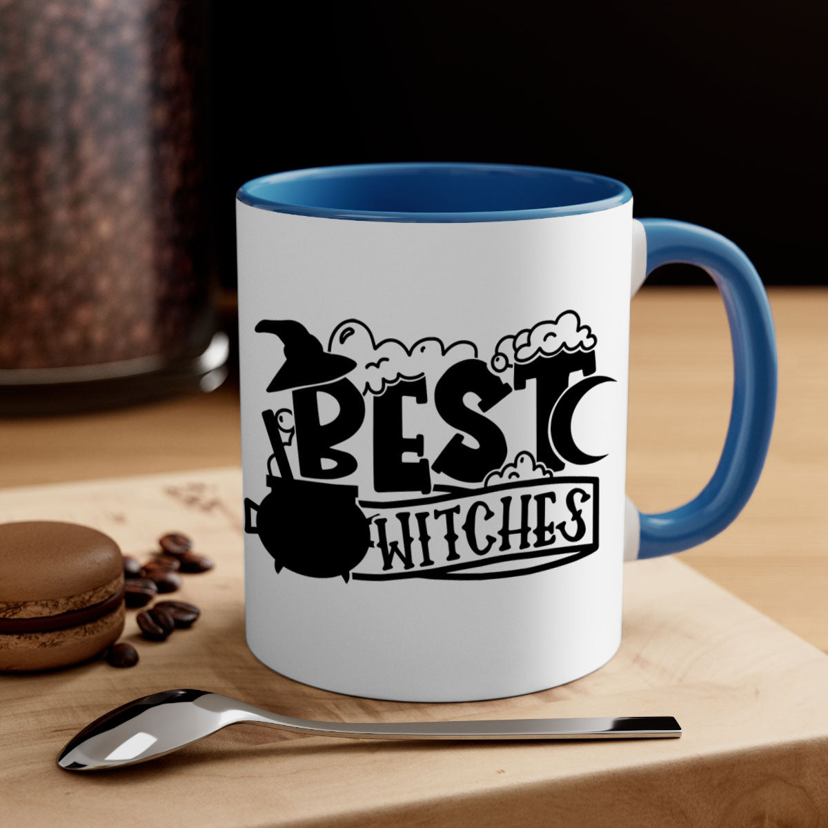 Best witches 90# Halloween Mug with colorful handle and glossy finish, perfect for coffee and tea.