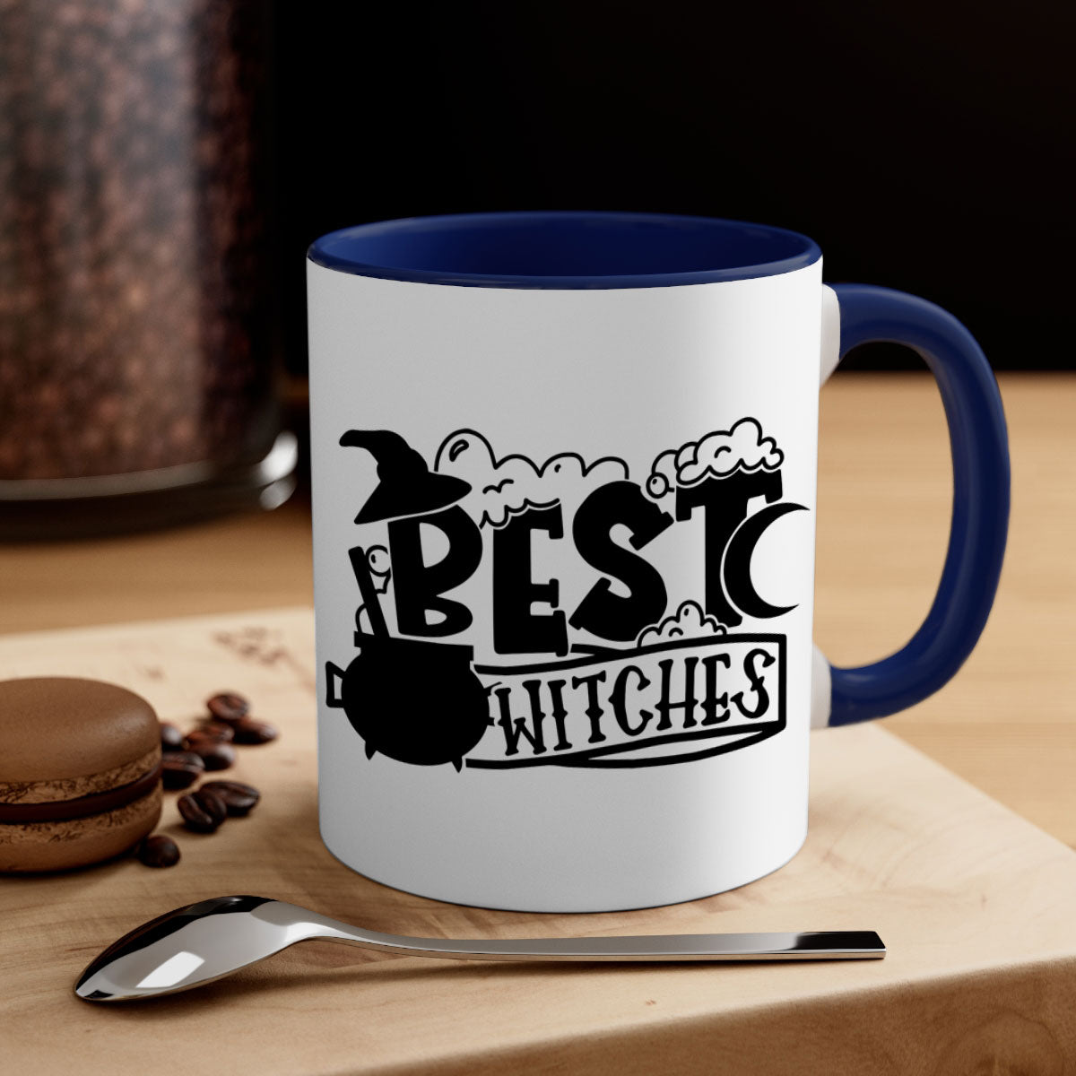 Best witches 90# Halloween Mug with colorful handle and glossy finish, perfect for coffee and tea.