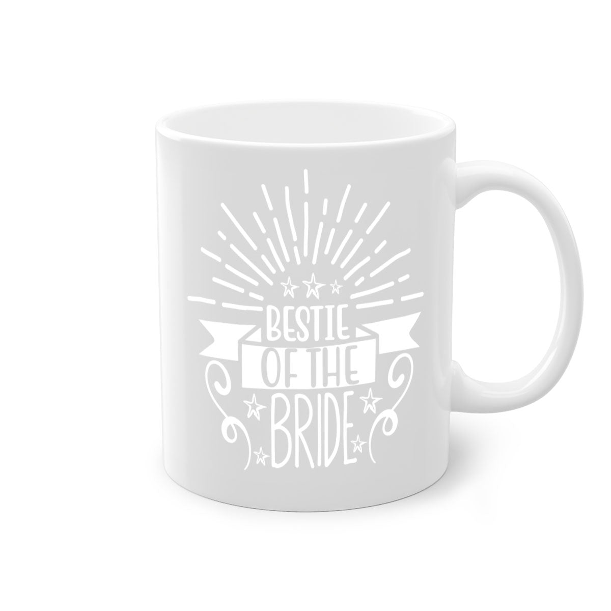 Bestie of the 9# Mug featuring a two-tone design with a colored handle and glossy finish, available in multiple colors.