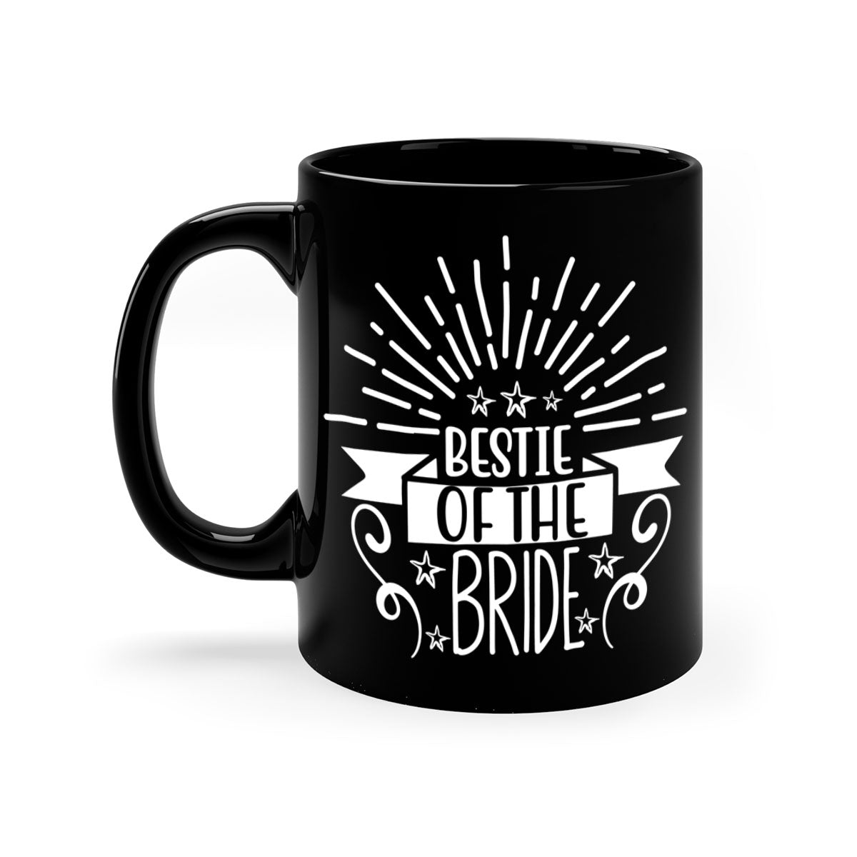 Bestie of the 9# Mug featuring a two-tone design with a colored handle and glossy finish, available in multiple colors.