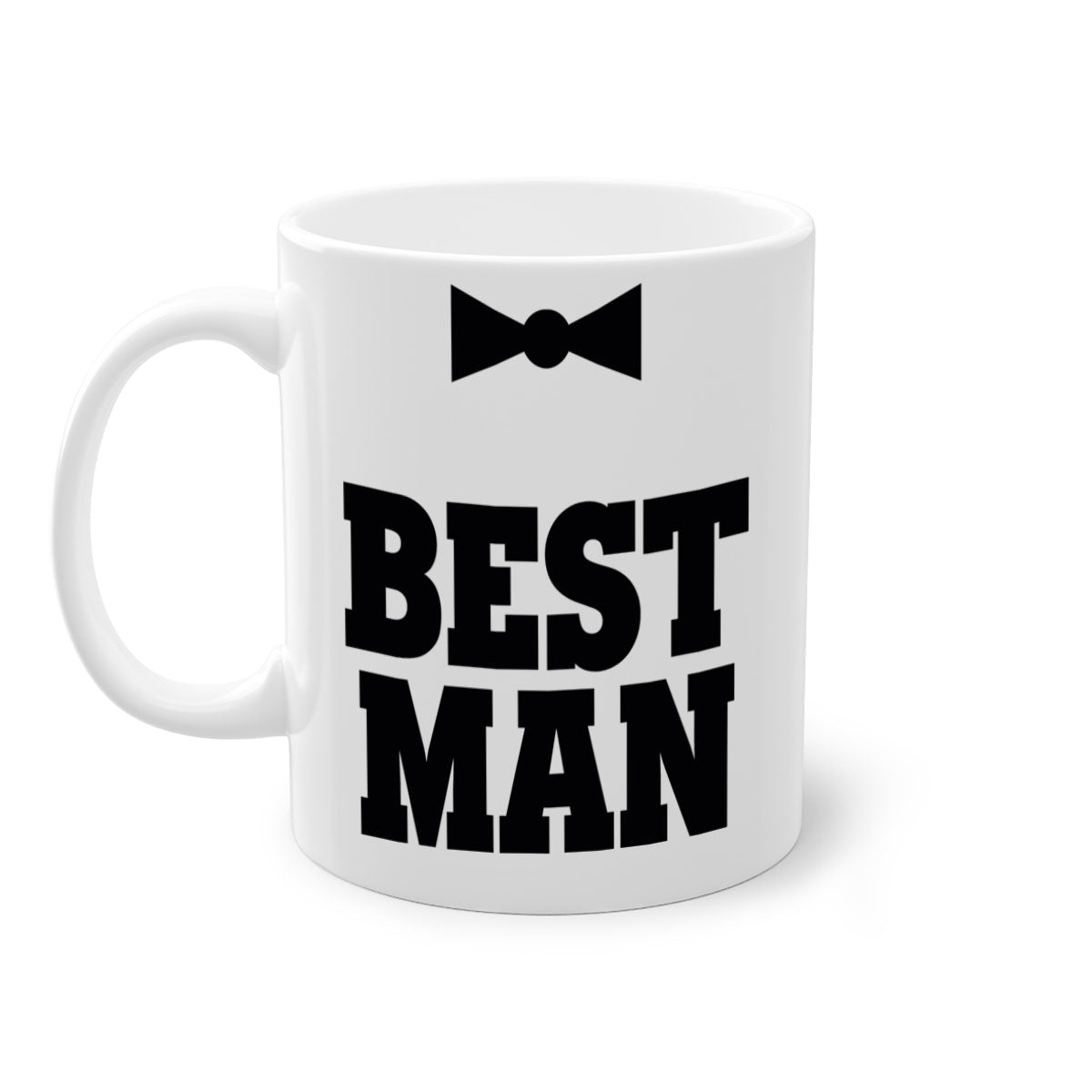 Bestman 6# Mug featuring a glossy finish, colored handle, and interior, available in five colors and two sizes.