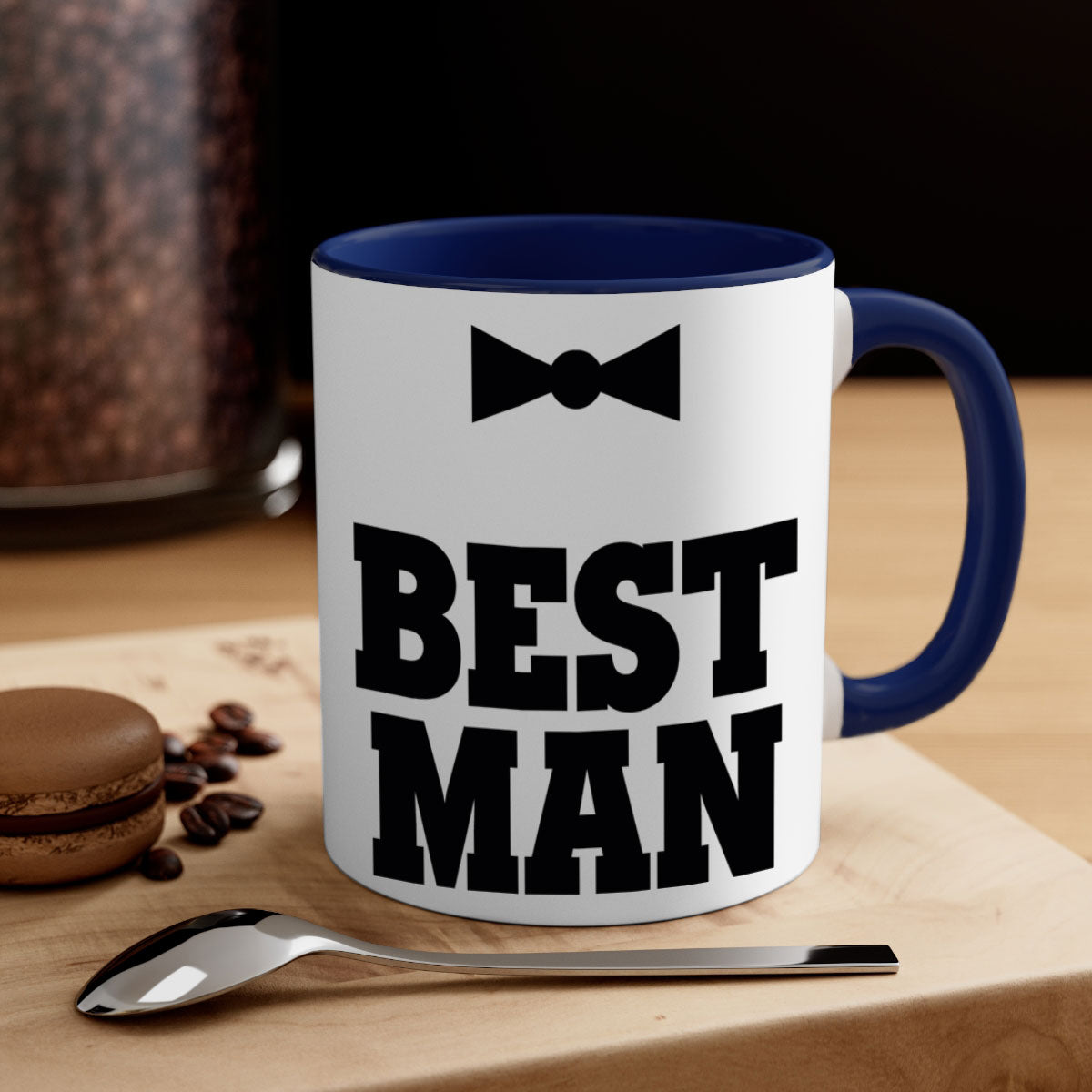 Bestman 6# Mug featuring a glossy finish, colored handle, and interior, available in five colors and two sizes.