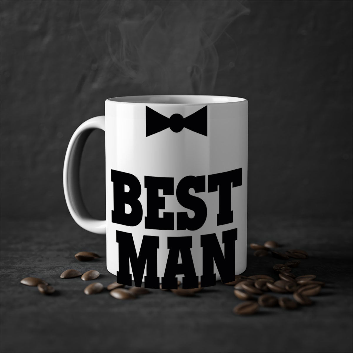 Bestman 6# Mug featuring a glossy finish, colored handle, and interior, available in five colors and two sizes.