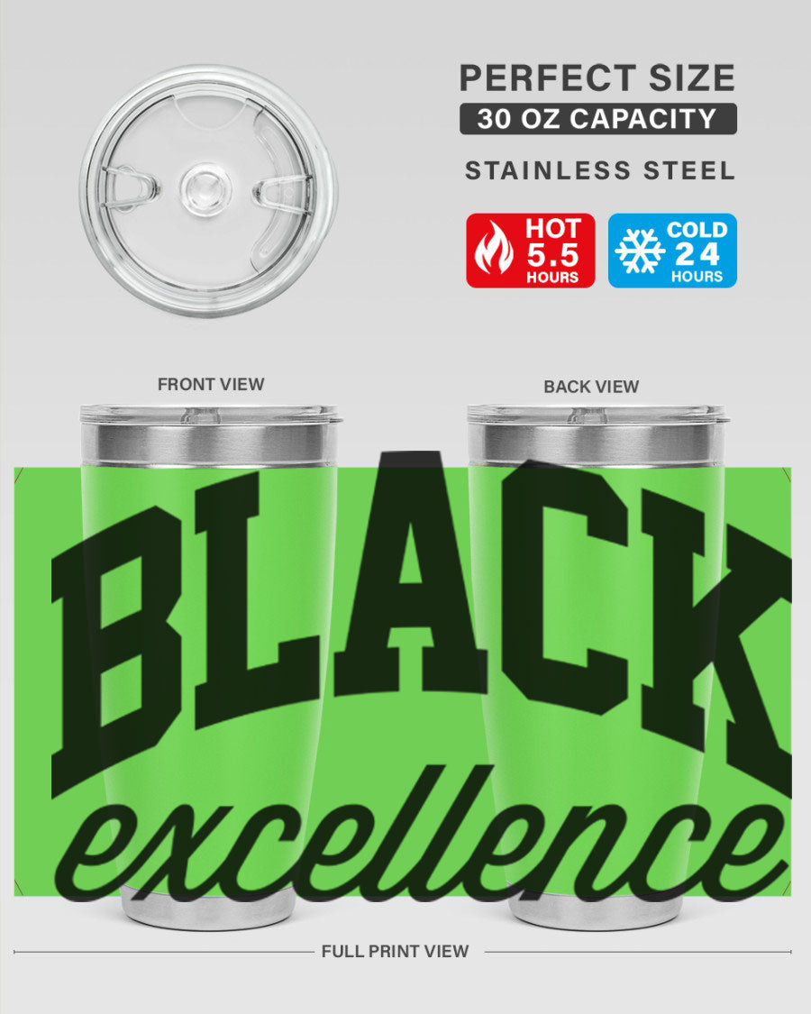 Black Excellence Cotton Tank featuring inspiring phrases, made from high-quality cotton, perfect for casual wear.