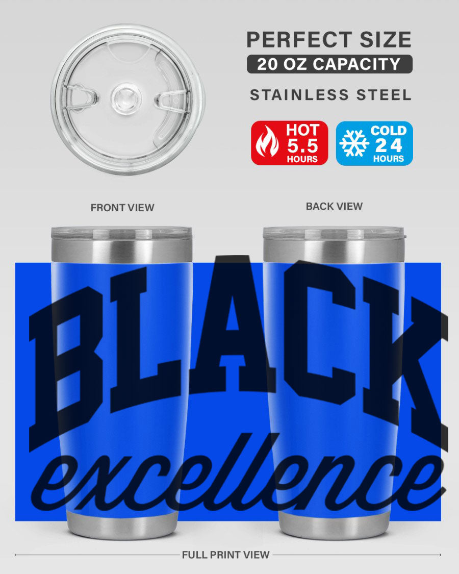 Black Excellence Cotton Tank featuring inspiring phrases, made from high-quality cotton, perfect for casual wear.