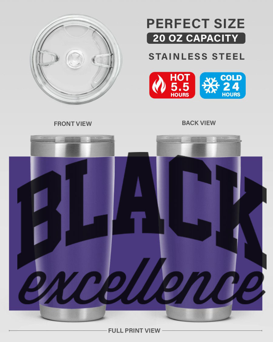 Black Excellence Cotton Tank featuring inspiring phrases, made from high-quality cotton, perfect for casual wear.