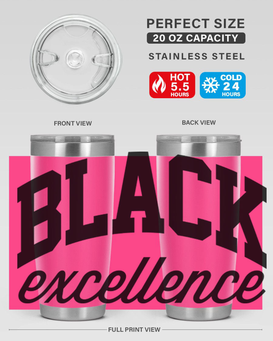 Black Excellence Cotton Tank featuring inspiring phrases, made from high-quality cotton, perfect for casual wear.