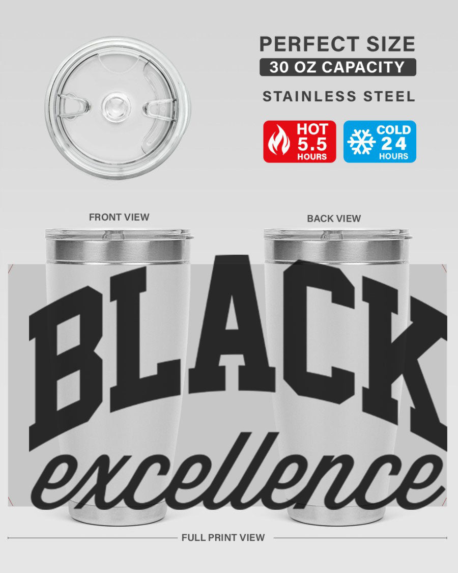 Black Excellence Cotton Tank featuring inspiring phrases, made from high-quality cotton, perfect for casual wear.