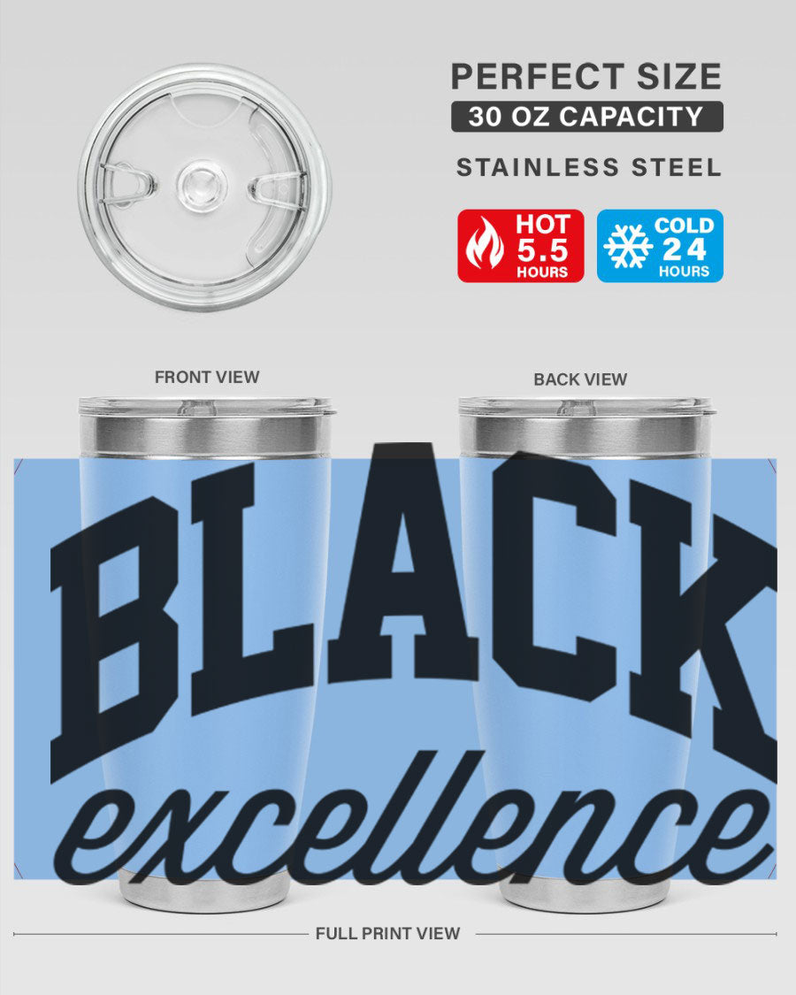 Black Excellence Cotton Tank featuring inspiring phrases, made from high-quality cotton, perfect for casual wear.