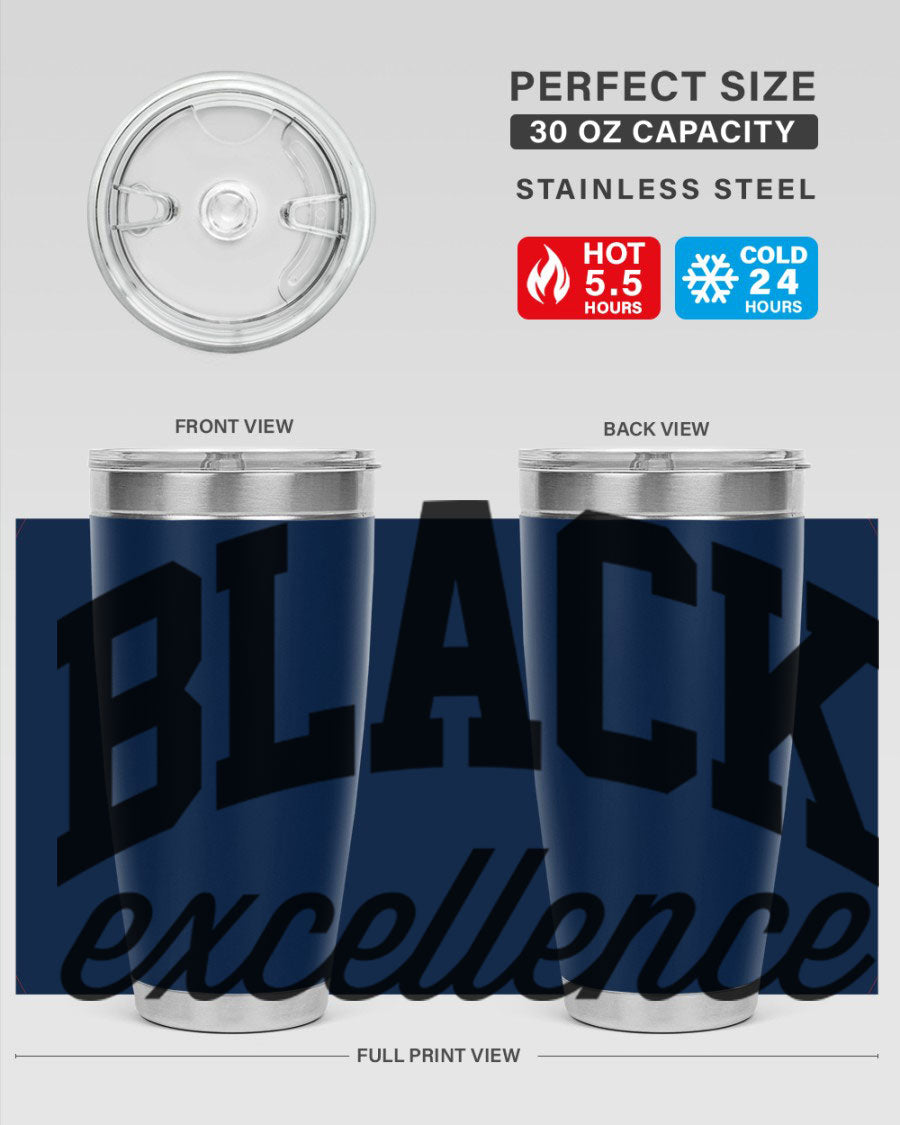 Black Excellence Cotton Tank featuring inspiring phrases, made from high-quality cotton, perfect for casual wear.