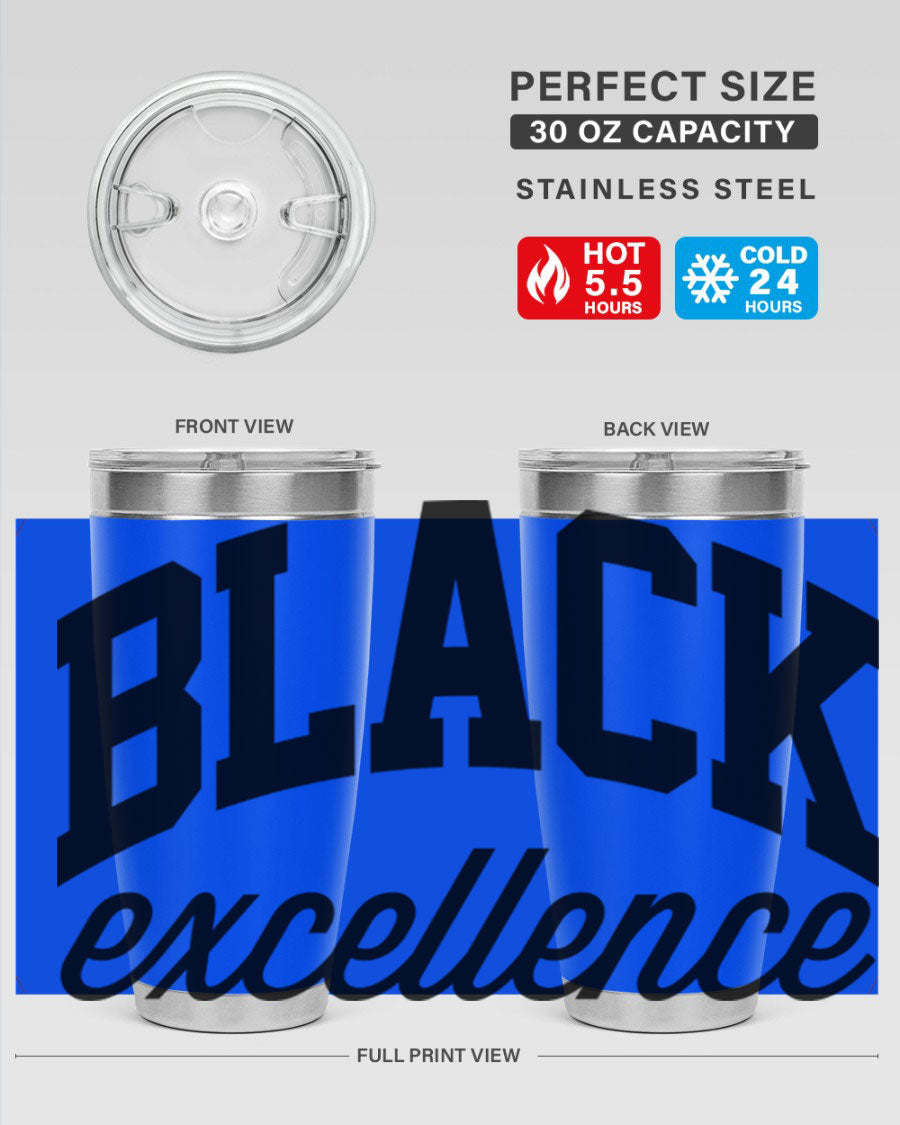 Black Excellence Cotton Tank featuring inspiring phrases, made from high-quality cotton, perfect for casual wear.