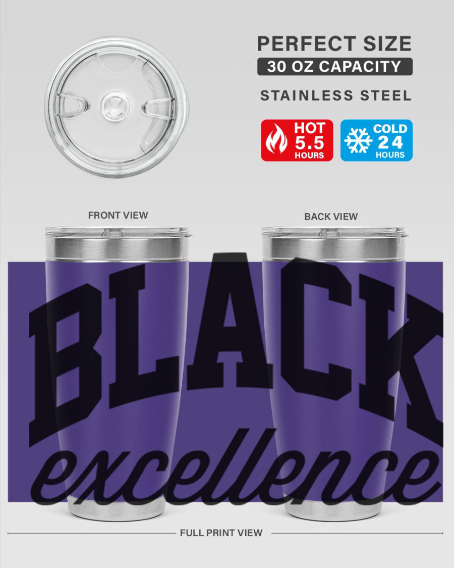 Black Excellence Cotton Tank featuring inspiring phrases, made from high-quality cotton, perfect for casual wear.