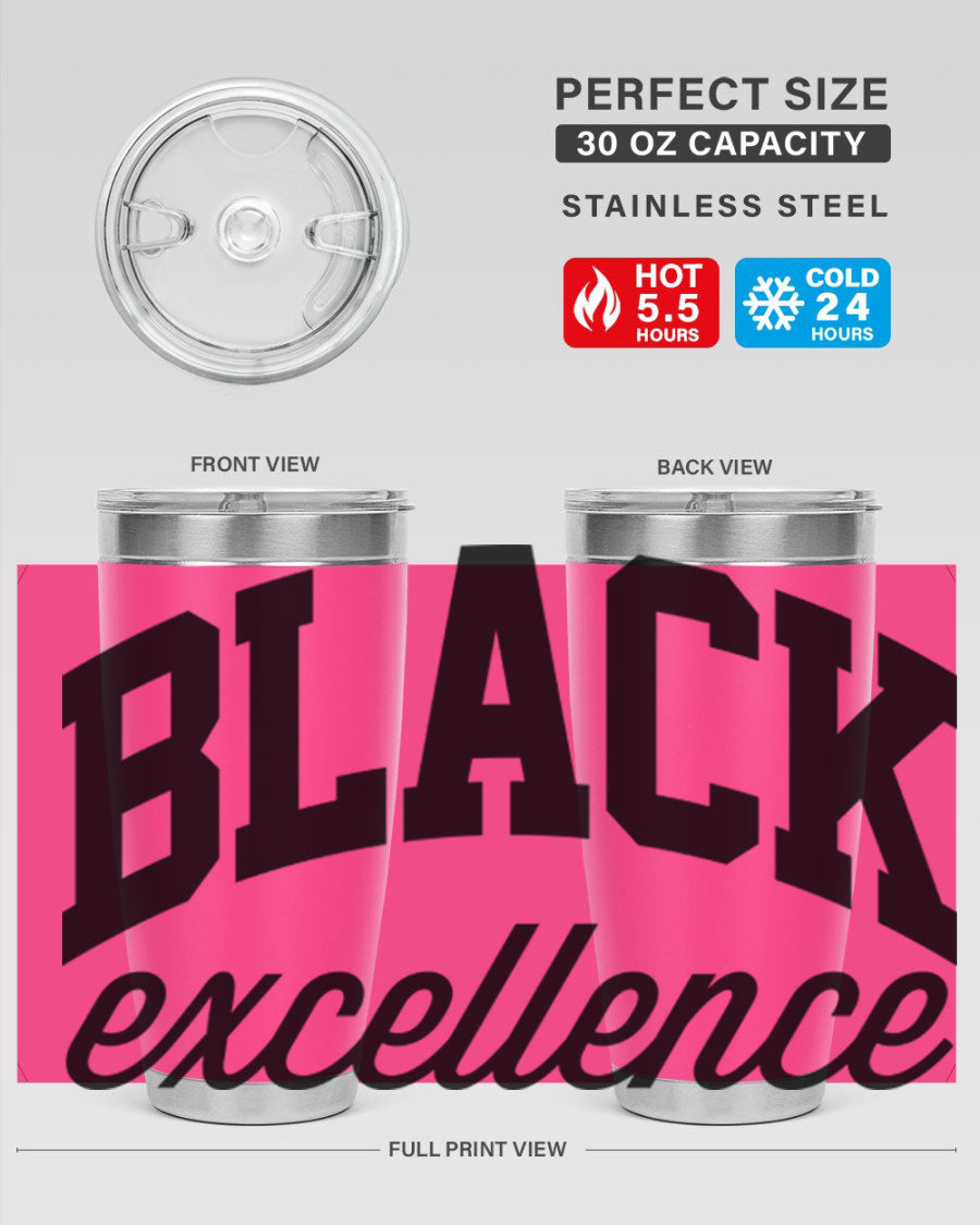 Black Excellence Cotton Tank featuring inspiring phrases, made from high-quality cotton, perfect for casual wear.