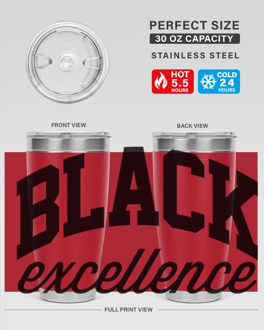 Black Excellence Cotton Tank featuring inspiring phrases, made from high-quality cotton, perfect for casual wear.