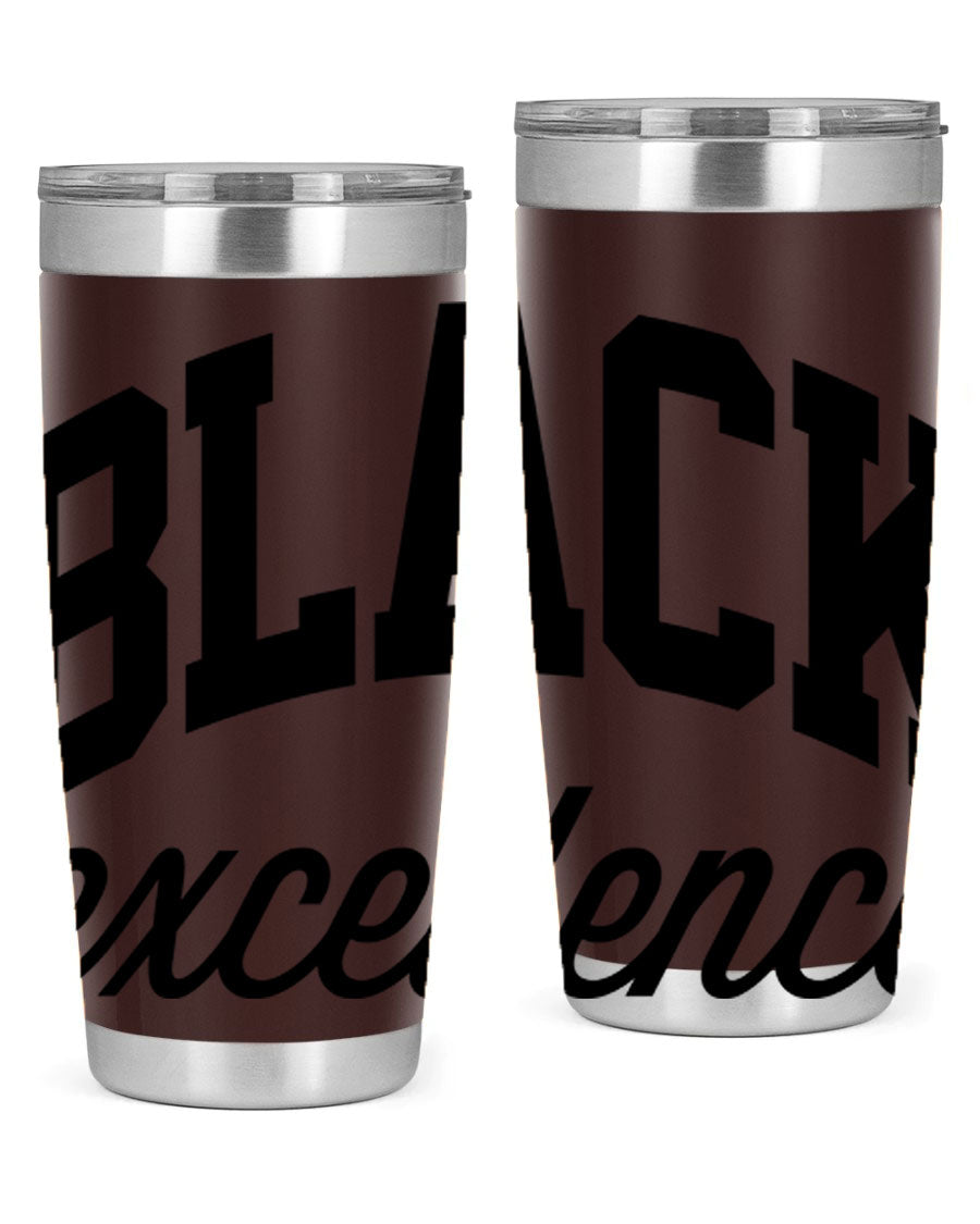 Black Excellence Cotton Tank featuring inspiring phrases, made from high-quality cotton, perfect for casual wear.