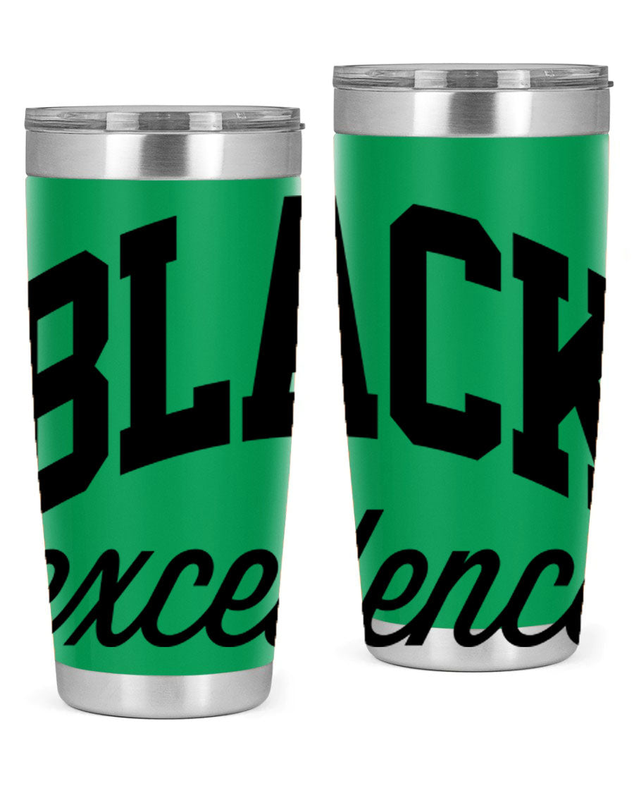 Black Excellence Cotton Tank featuring inspiring phrases, made from high-quality cotton, perfect for casual wear.