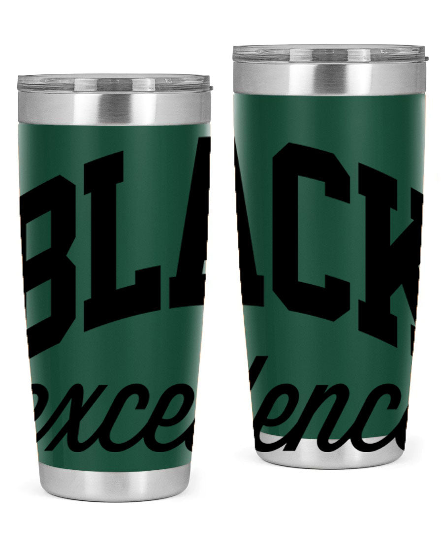 Black Excellence Cotton Tank featuring inspiring phrases, made from high-quality cotton, perfect for casual wear.