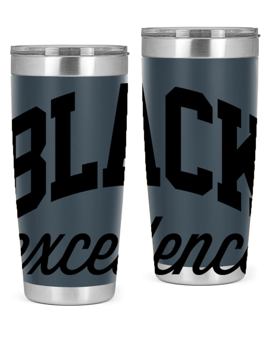 Black Excellence Cotton Tank featuring inspiring phrases, made from high-quality cotton, perfect for casual wear.