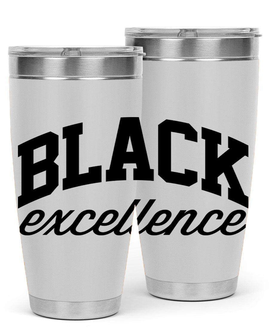 Black Excellence Cotton Tank featuring inspiring phrases, made from high-quality cotton, perfect for casual wear.